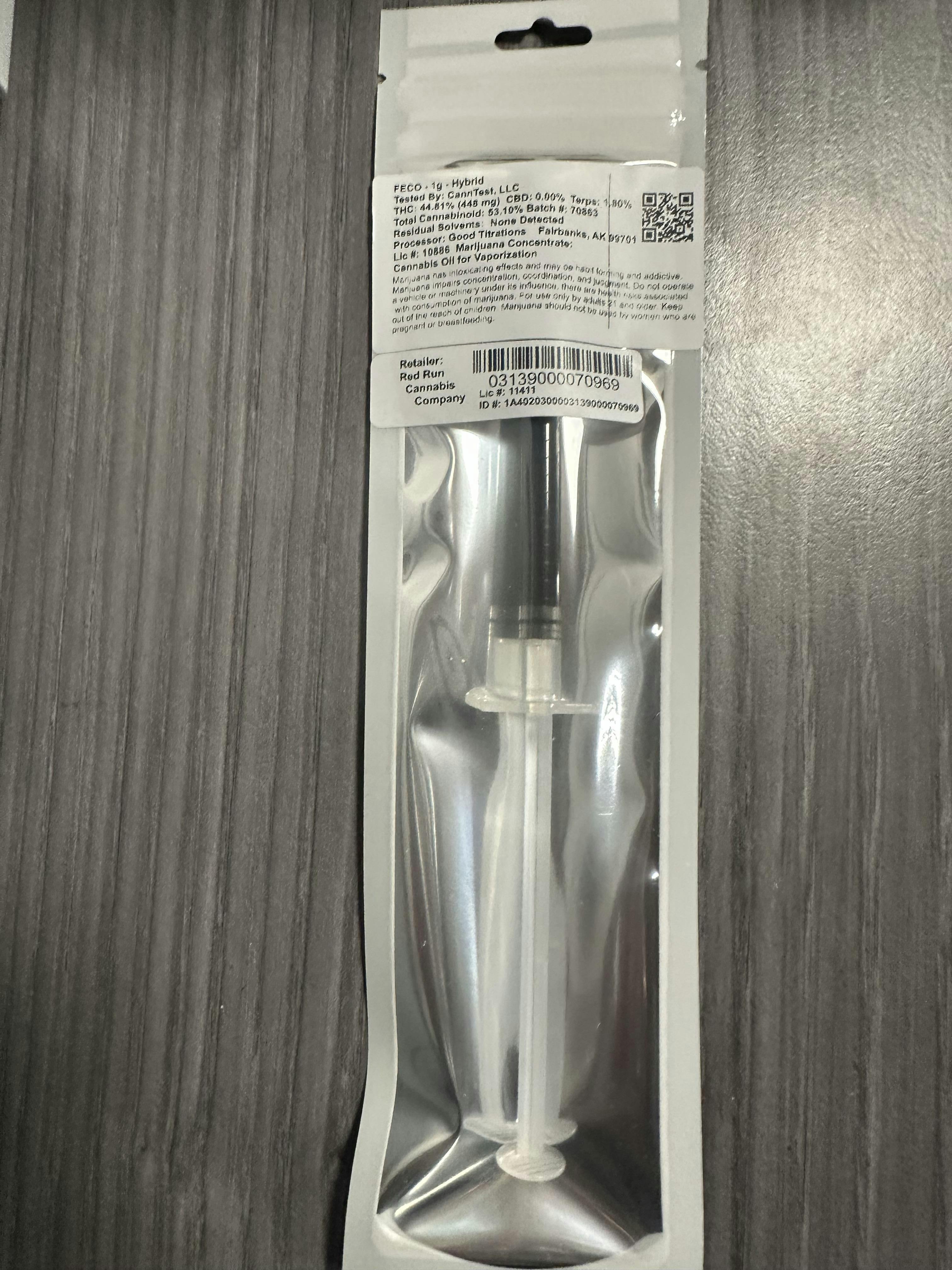 Concentrate - Syringe - FECO 7g by Good Titrations 44.81% - Hybrid - 7671
