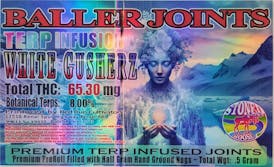 Pre-Roll - Terp Infused - White Gusherz Baller Joint .5g by Red Run - 65.30mg - Terps 8.00% - 8297