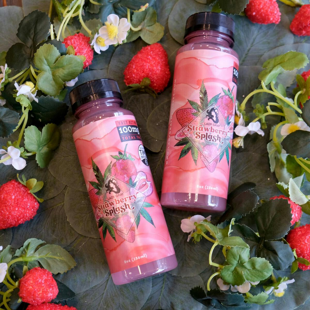 Edible - Drink - Strawberry Splash 50mg by Lady Gray - Hybrid - 6098