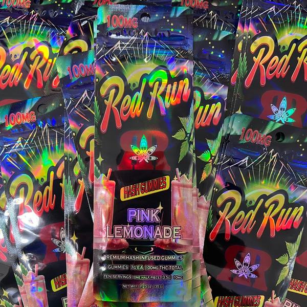 Edible - Gummies - Pink Lemonade by Red Run 100mg - Hybrid - 2983