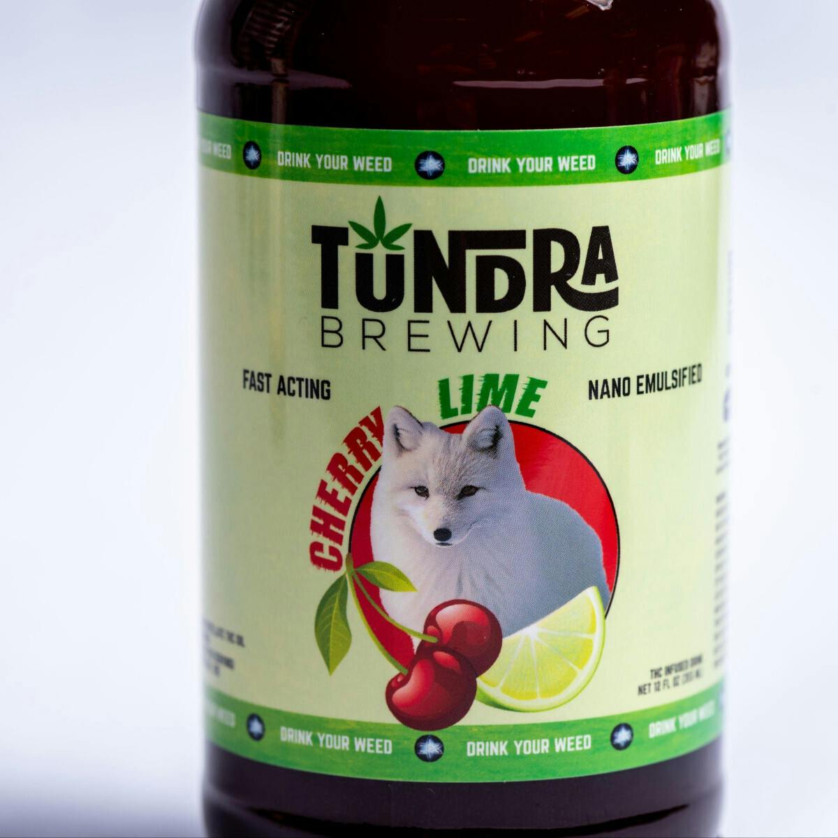 Edible - Drink - Cherry Lime Nano Emulsified Spritzer 100mg by Tundra Brewing - Hybrid - 3513