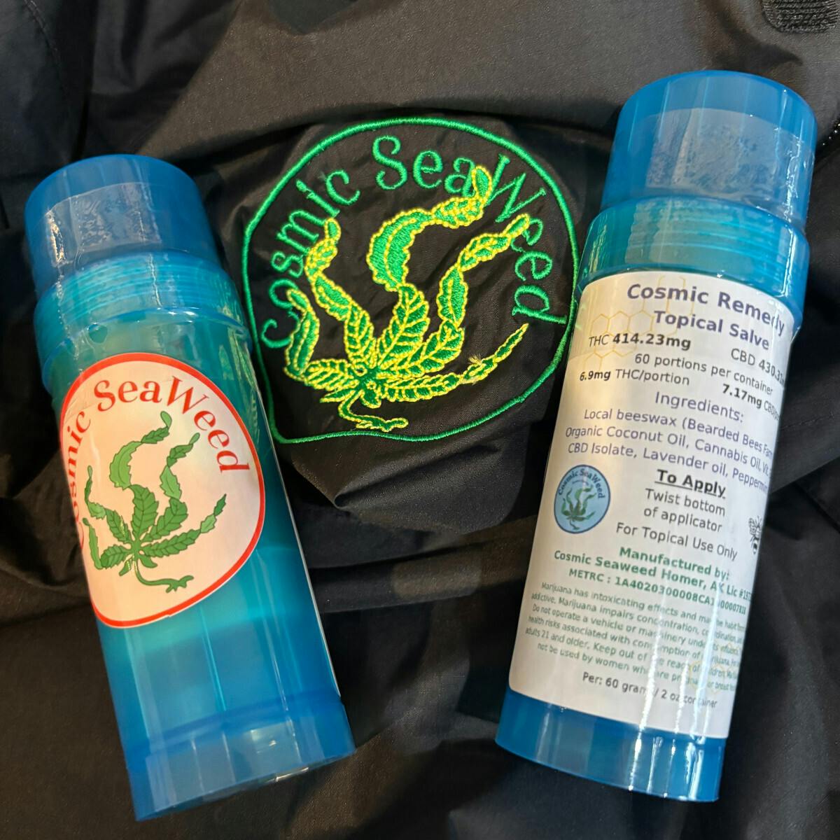 Topical - Cosmic Remedy Pain Stick by Cosmic Seaweed 1:1 THC:CBD 400mg - Hybrid - 7990