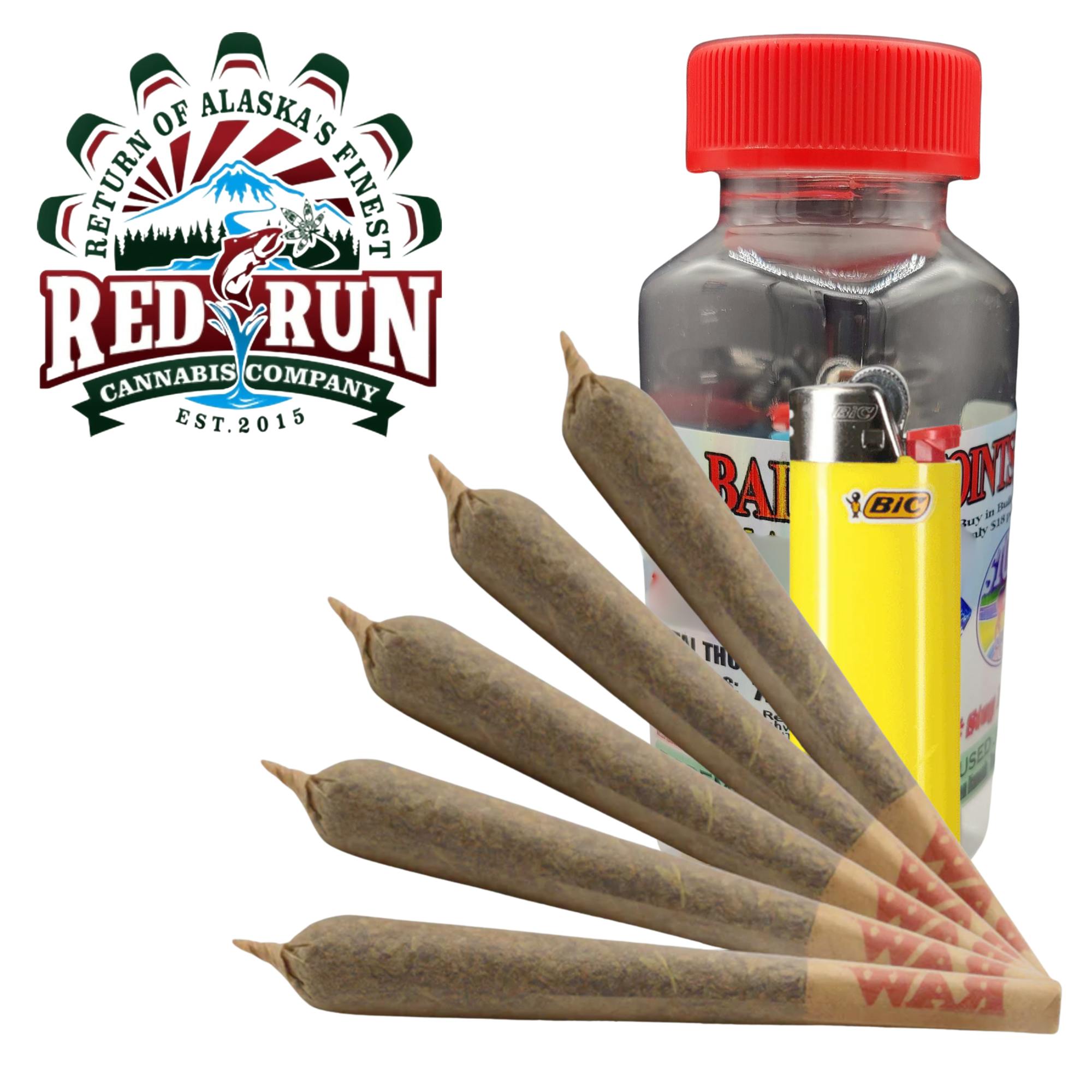 Pre-Roll Pack - Terp Infused - Cherry Pie .5g 5pk (2.5g) by Red Run 75.36mg - Terps 8.00% - Hybri...
