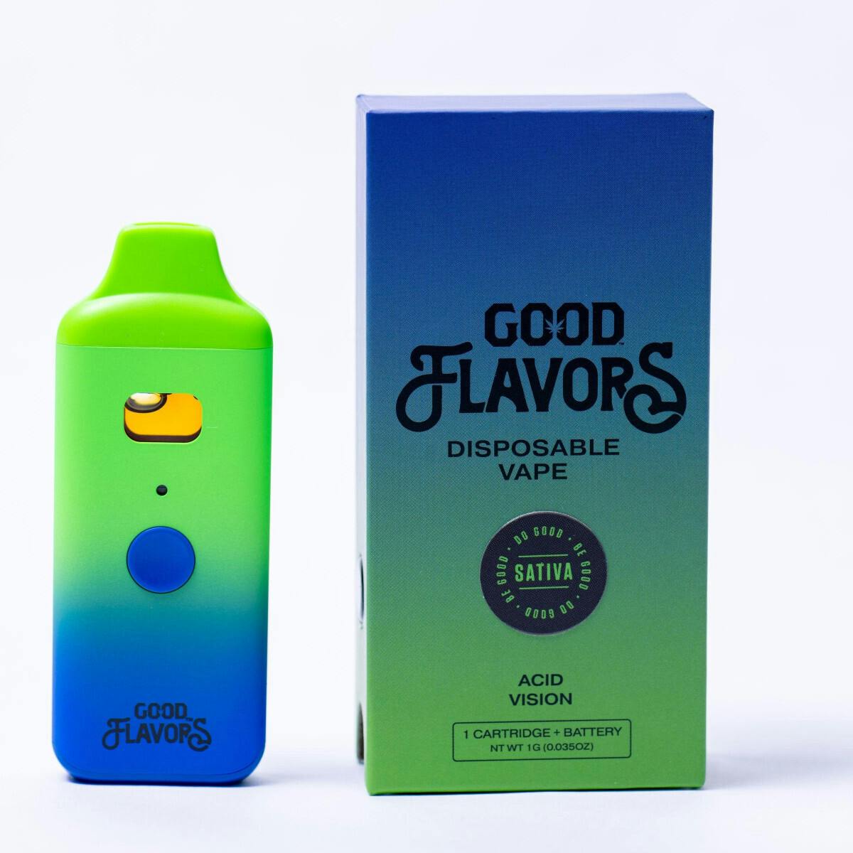 Disposable Cartridge - Acid Vision 1g by Good Cannabis 79.34% - Sativa - 8002