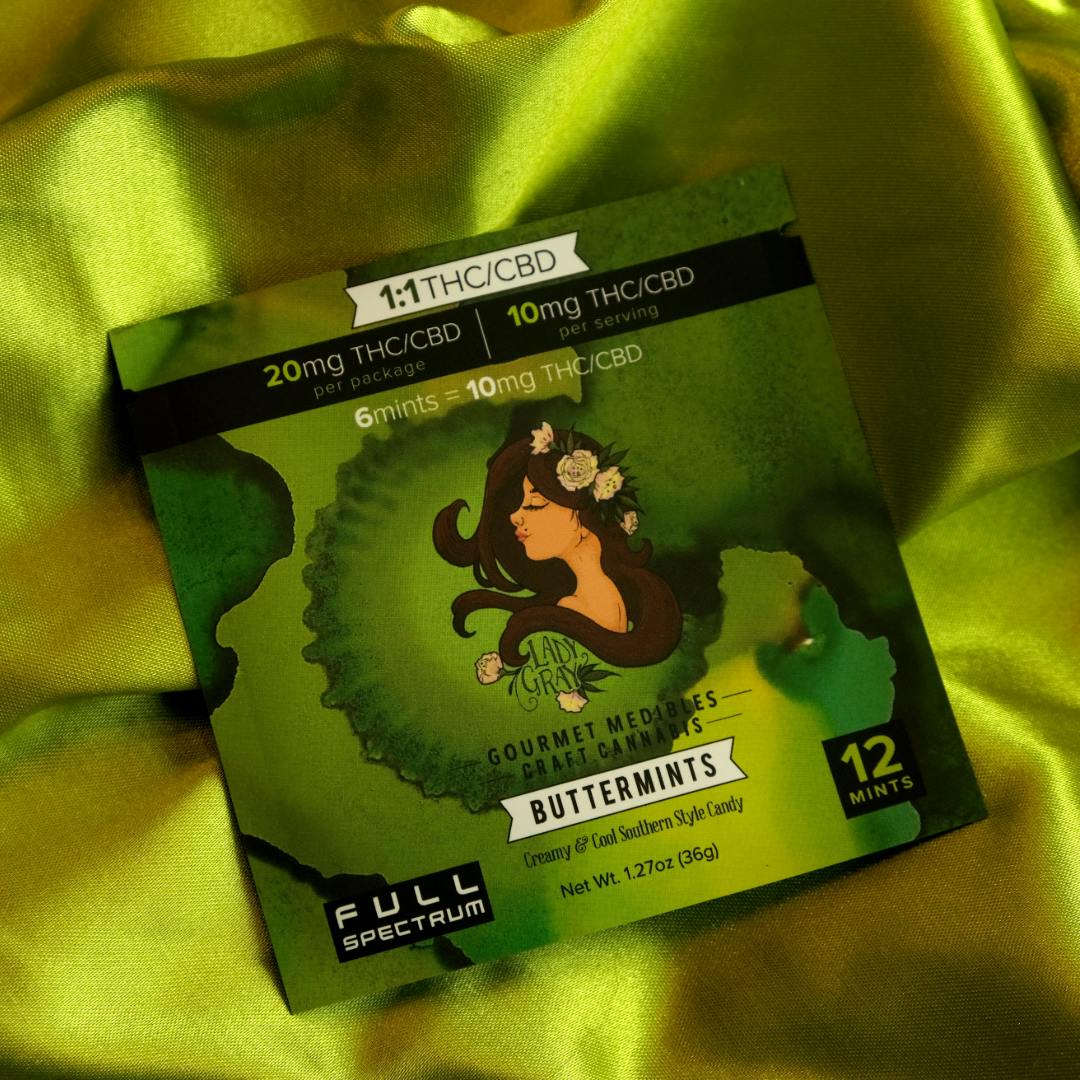 Edible - Candy - Buttermints by Lady Gray 20mg 1:8 THC|CBD - Hybrid - 4392