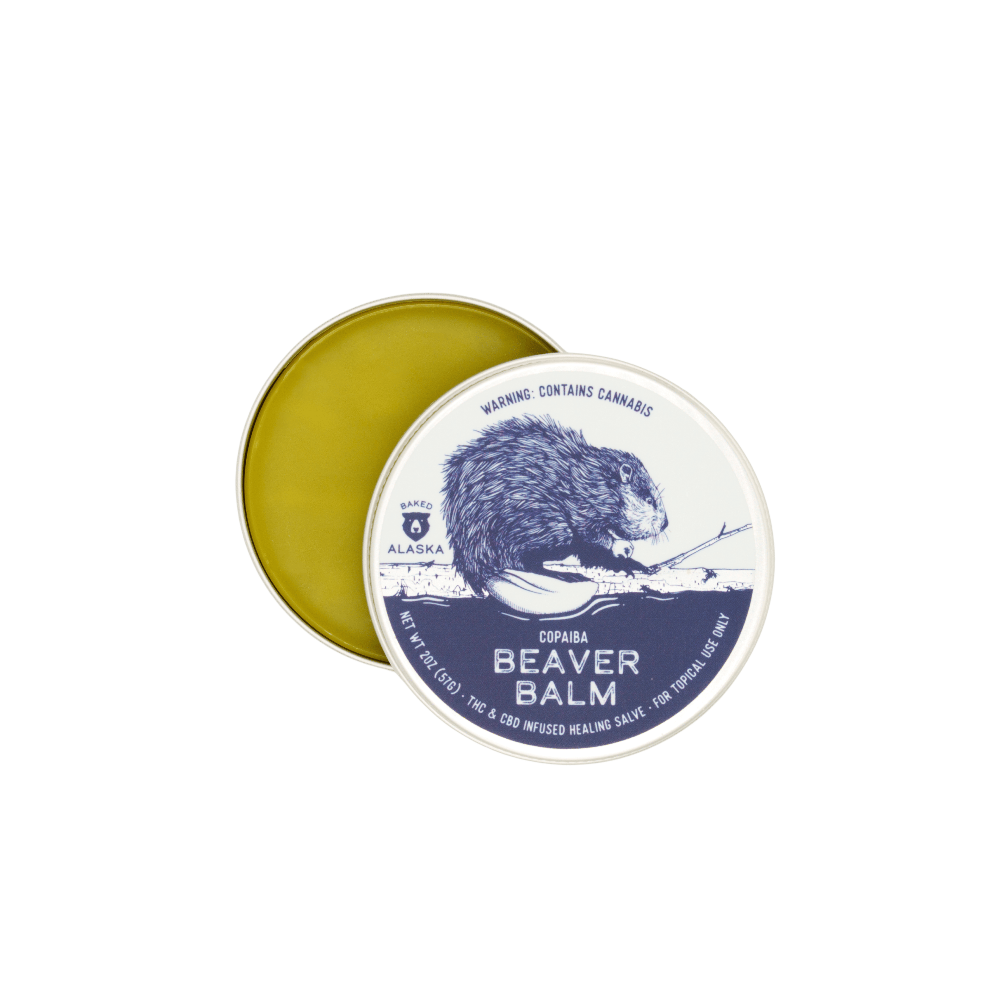 Topical - Beaver Balm Copaiba by Baked Alaska 80mg THC - 167mg CBD - Hybrid - 2782