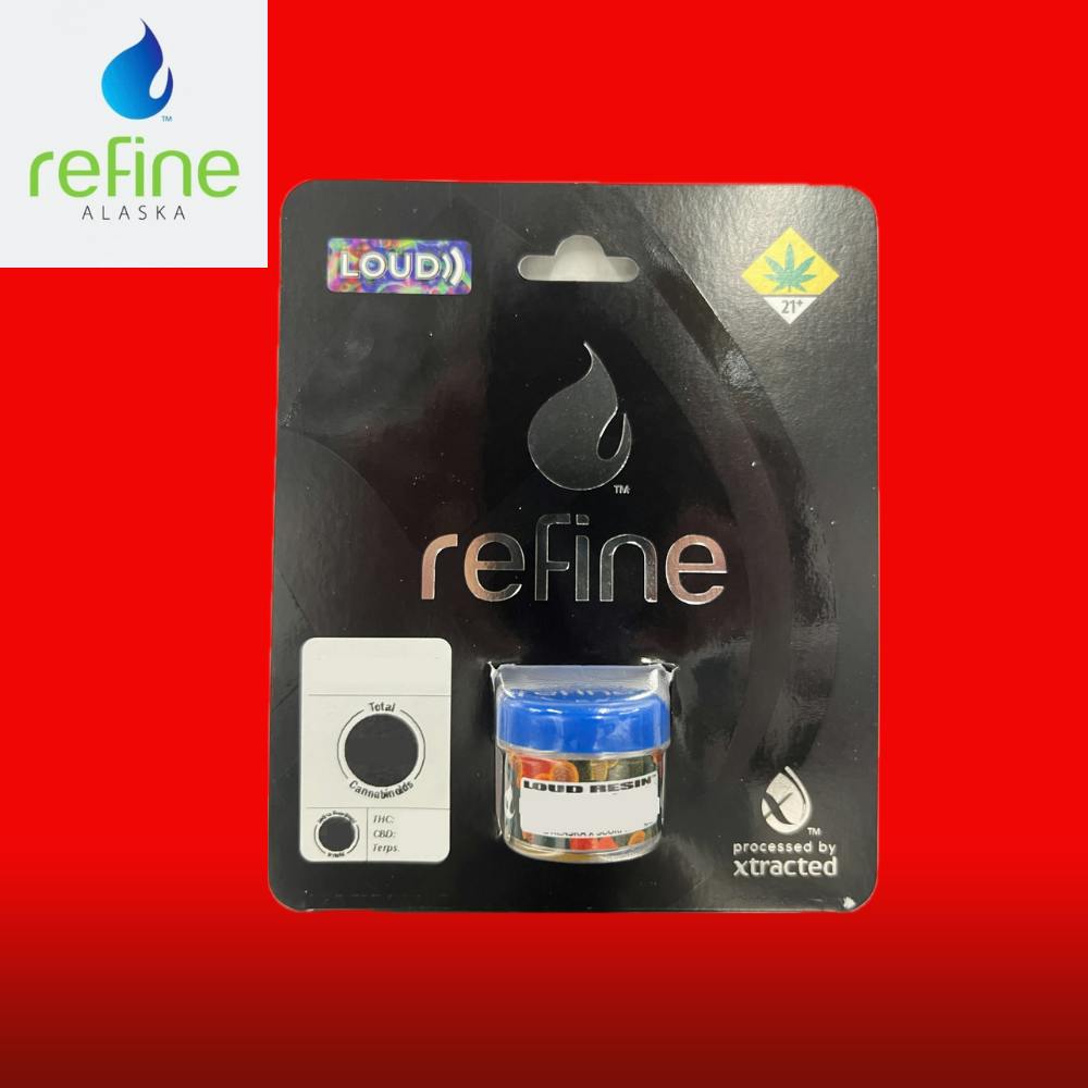 Concentrate - Loud Resin - Apple Fritter 1g by Refine 74.83% - Terps 5.33% - Sativa - 0101