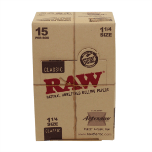 Gear - $6.99 RAW Classic 1 1/4 Artesano Rolling Papers + Tips + Tray