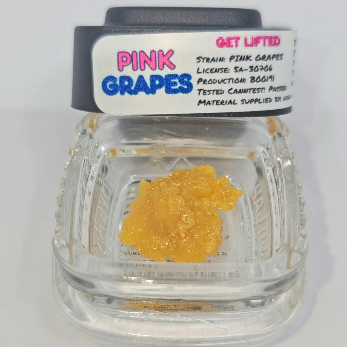 Concentrate - Lifted Resin Sugar Sauce - Pink Grapes 1g by Atlas Extracts 71.75% - Terps 4.69% - ...