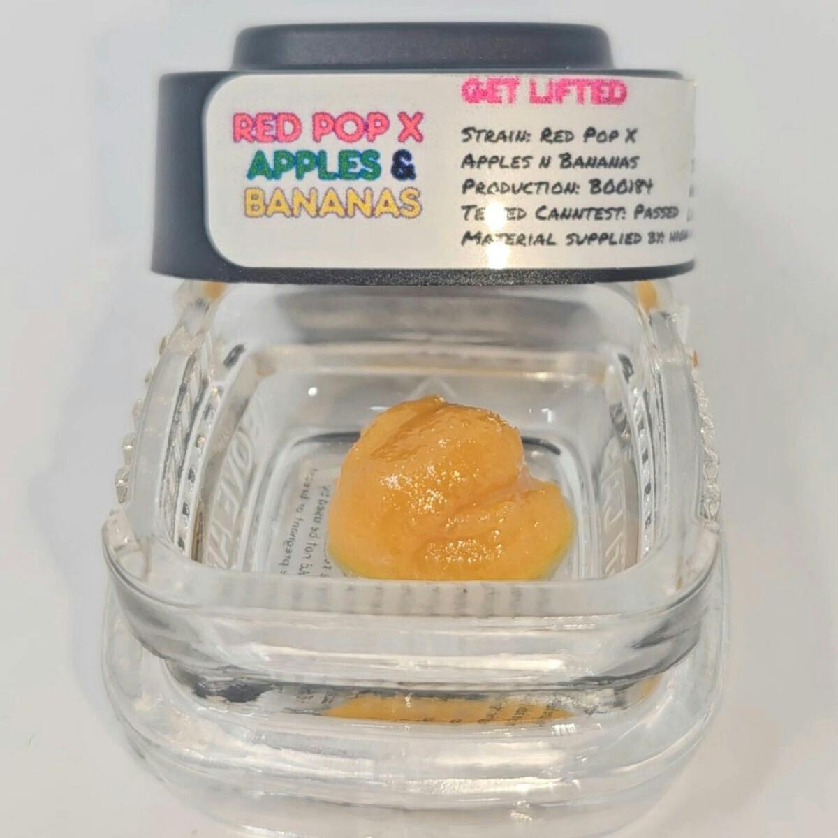 Concentrate - Lifted Resin Sugar Sauce - Red Pop x Apples & Bananas 1g by Atlas Extracts 72.88% -...