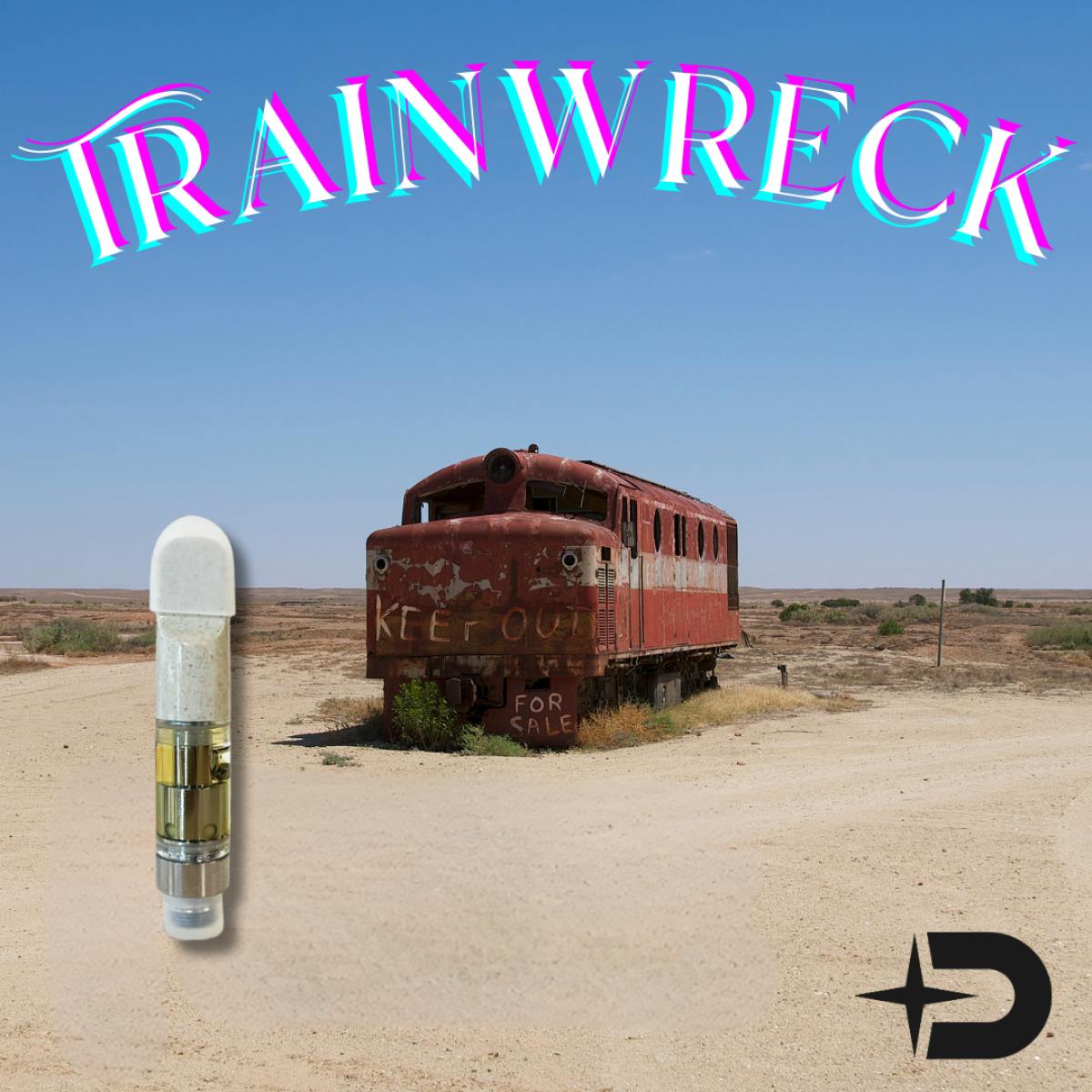 Cartridge - Trainwreck .5g by Dank Star 88.03% - Terps 3.68% - Sativa - 3090