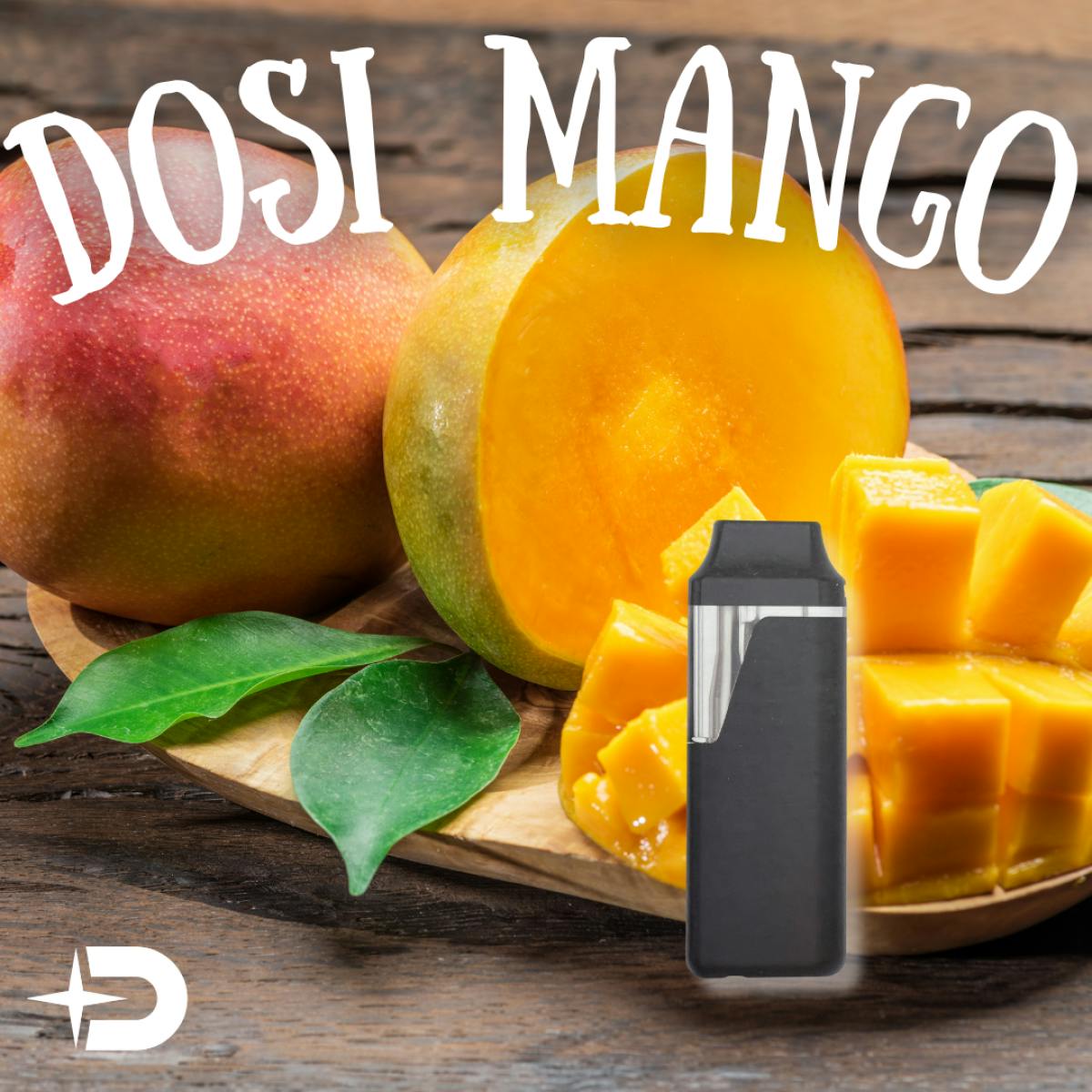 Disposable Cartridge - Dosi Mango .5g by Dank Star 85.64% - Terps 3.45% - Indica - 3092