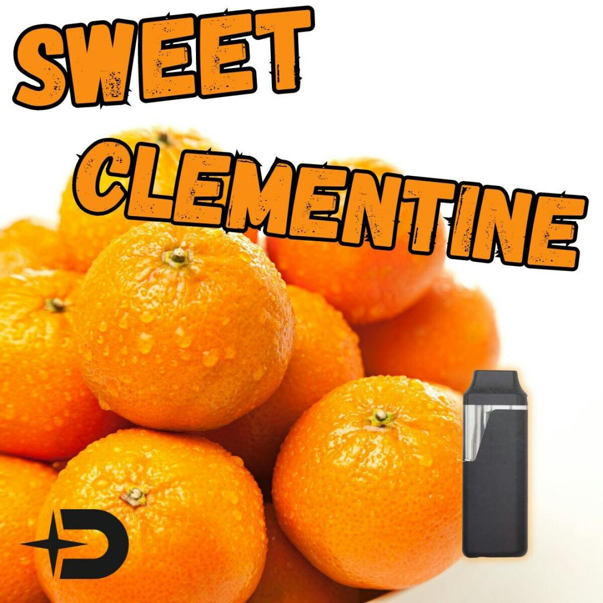 Disposable Cartridge - Sweet Clementine .5g by Dank Star 88.33% - Terps 2.93% - Sativa - 3096
