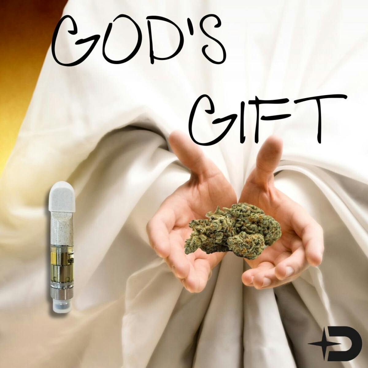 Cartridge - God's Gift .5g by Dank Star 84.62% - Terps 2.88% - Indica - 3446