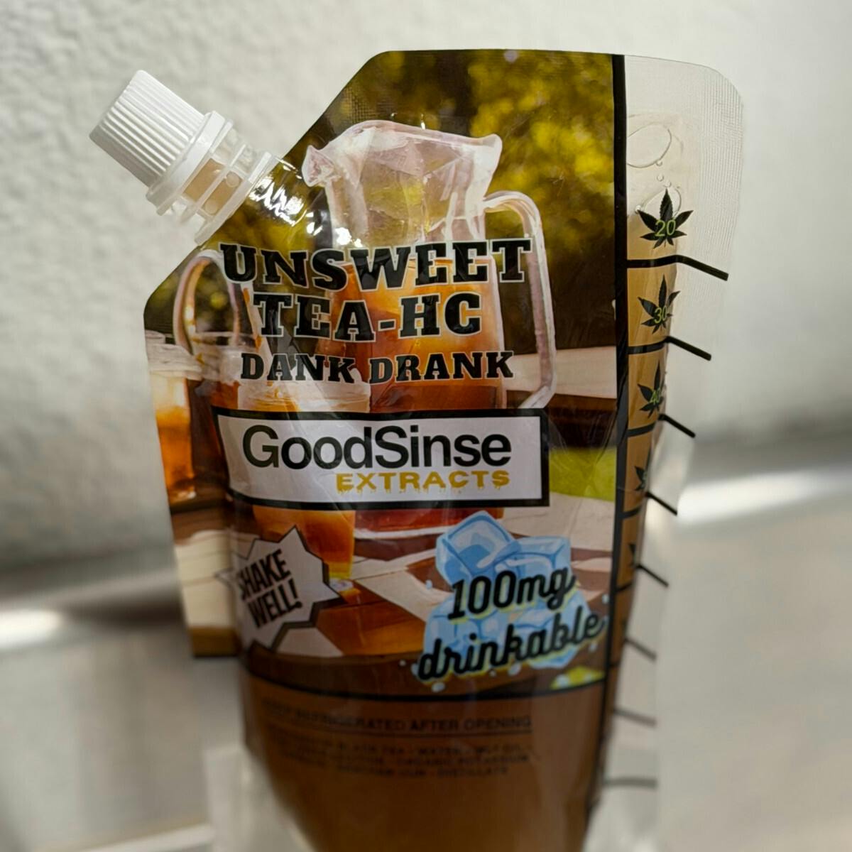 Edible - Drink - Dank Drank Unsweet TeaHC 100mg by GoodSinse Extracts - Hybrid - 9172