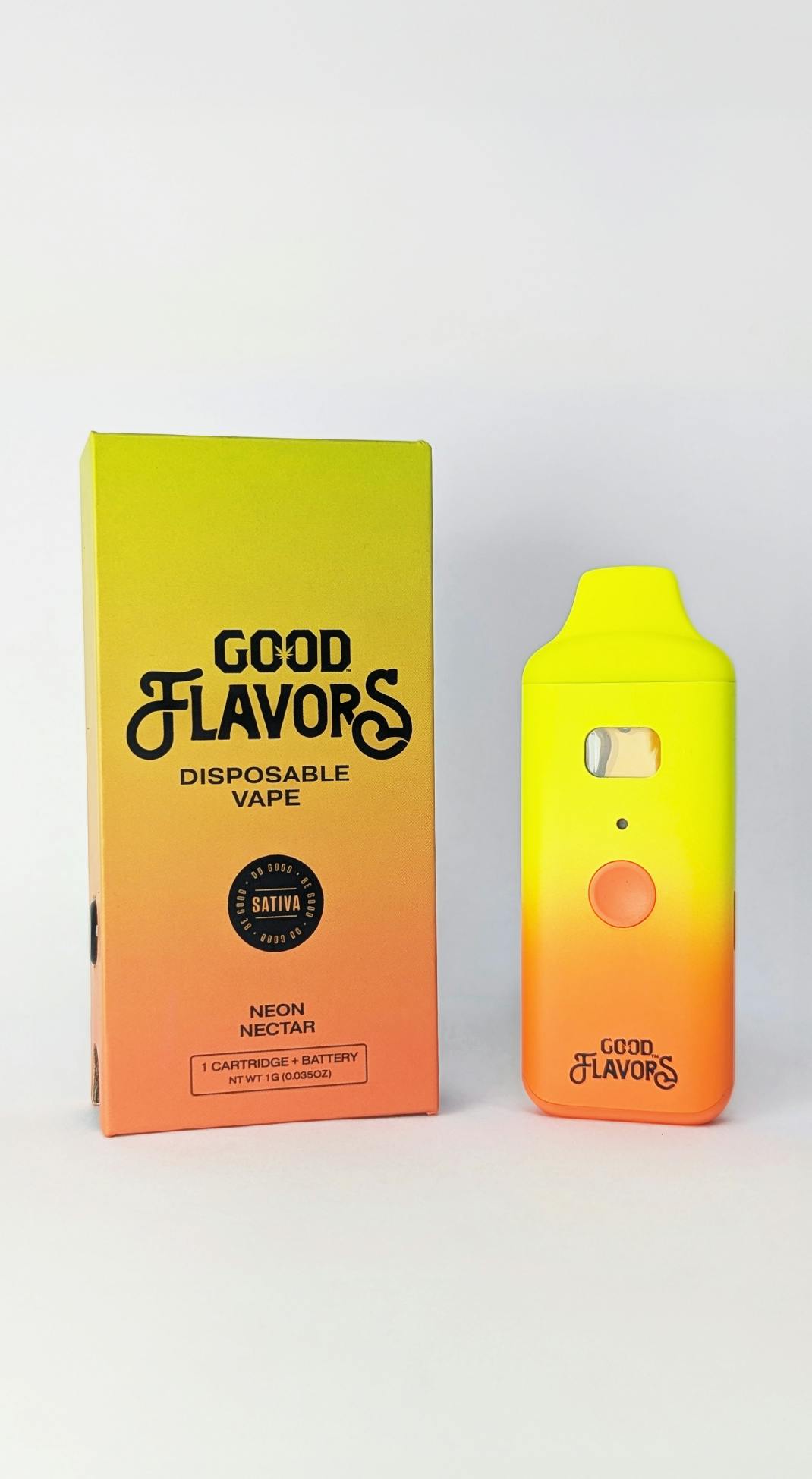 Disposable Cartridge - Neon Nectar 1g by Good Cannabis - 85.28% - Sativa - 8000