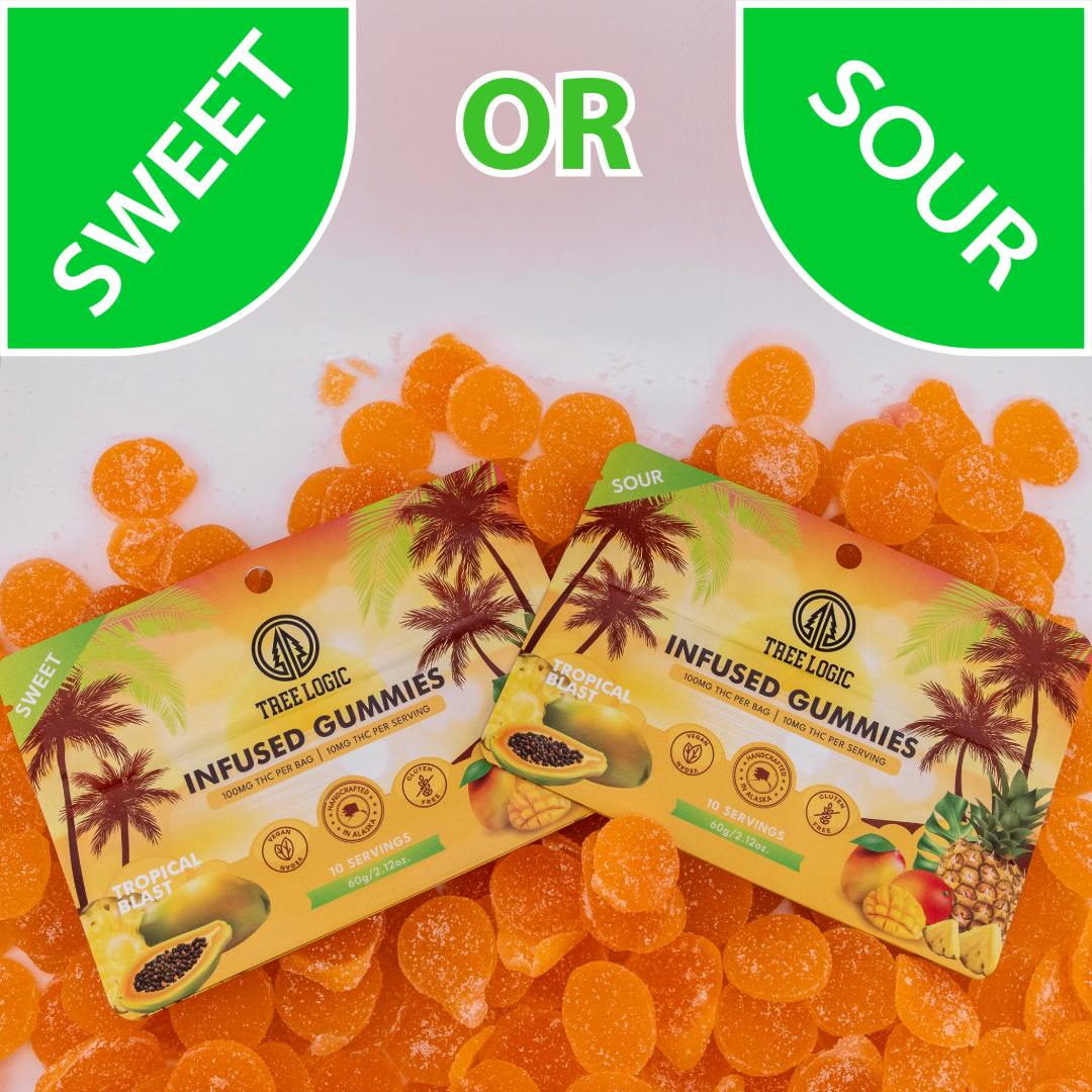 Edible - Gummies - Sweet Tropical Blast 100mg by Tree Logic - Hybrid - 9274
