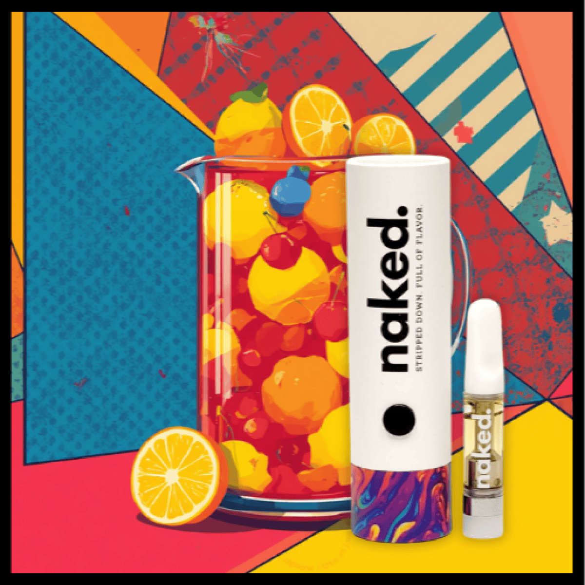 Cartridge - Fruit Punch .5g by Naked 84.18% - Terps 4.01% - Indica - 3131