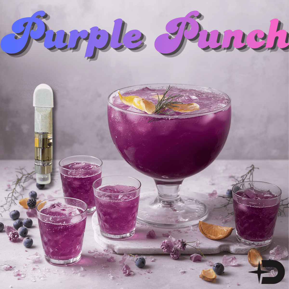 Cartridge - Purple Punch .5g by Dank Star 85.48% - Terps 3.15% - Indica - 4417