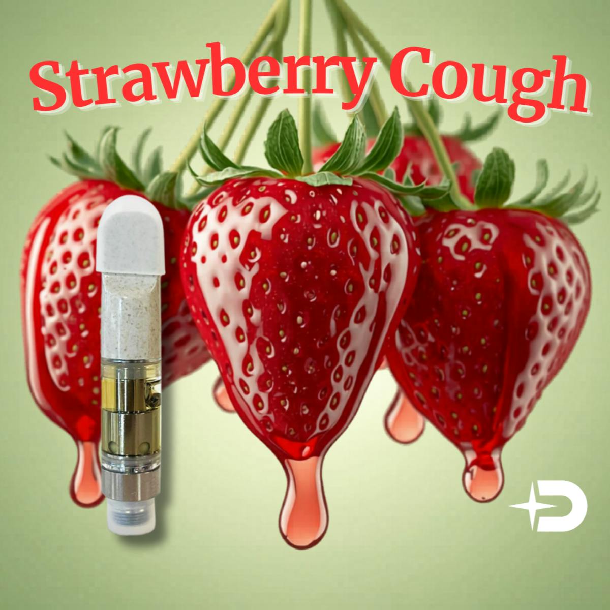 Cartridge - Strawberry Cough .5g by Dank Star 87.50% - Terps 2.99% - Hybrid - 4419