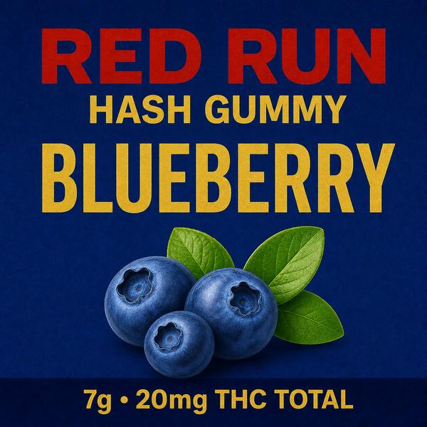 Edible - Gummies - Blueberry by Red Run 20mg - Hybrid - 1945
