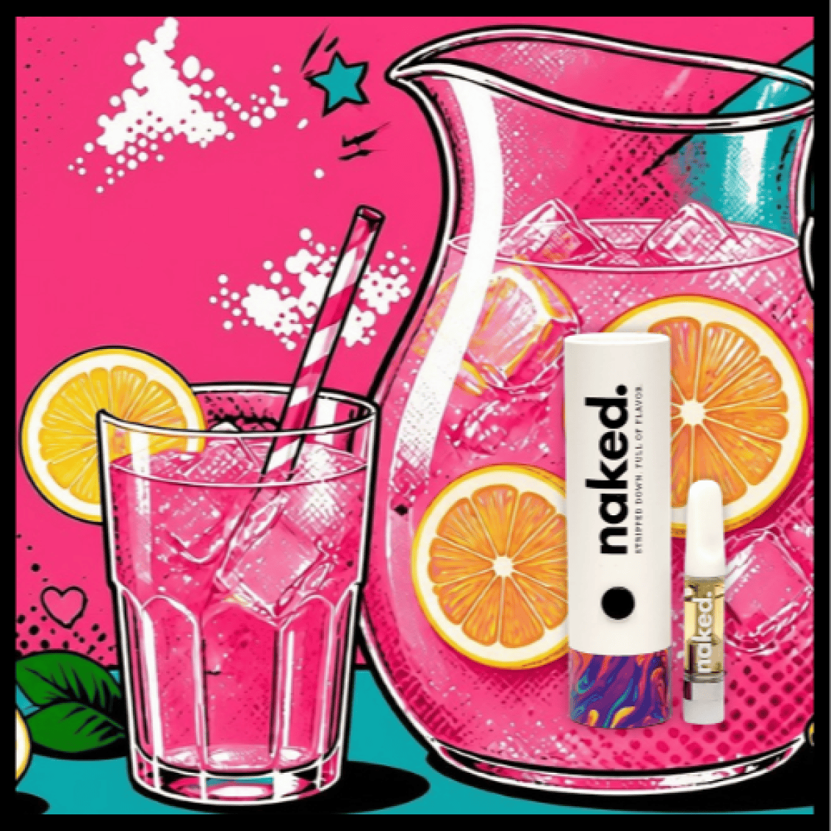 Cartridge - Pink Lemonade .5g by Naked 85.73% - Terps 1.42% - Hybrid - 4660