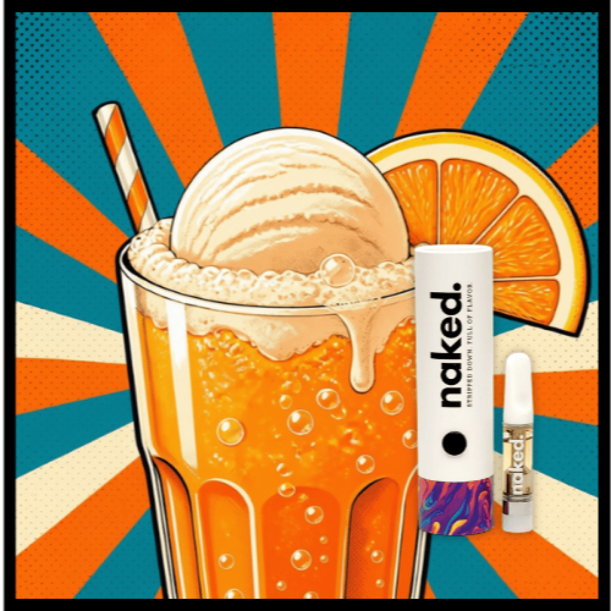 Cartridge - Orange Float .5g by Naked 85.80% - Terps 2.48% - Hybrid - 4662