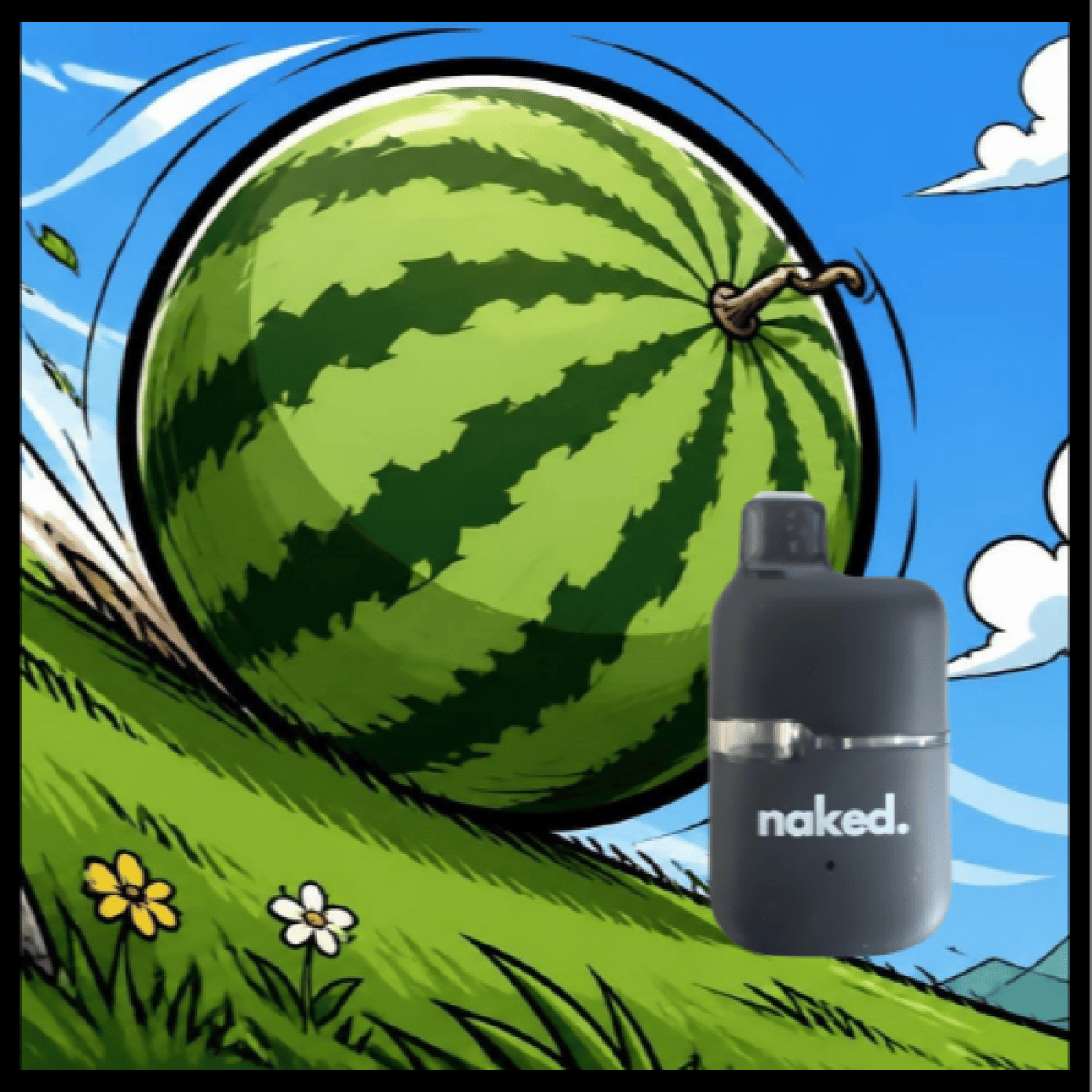 Disposable Cartridge - Go Go Melon .5g by Naked 88.83% - Terps 3.76% - Indica - 4651
