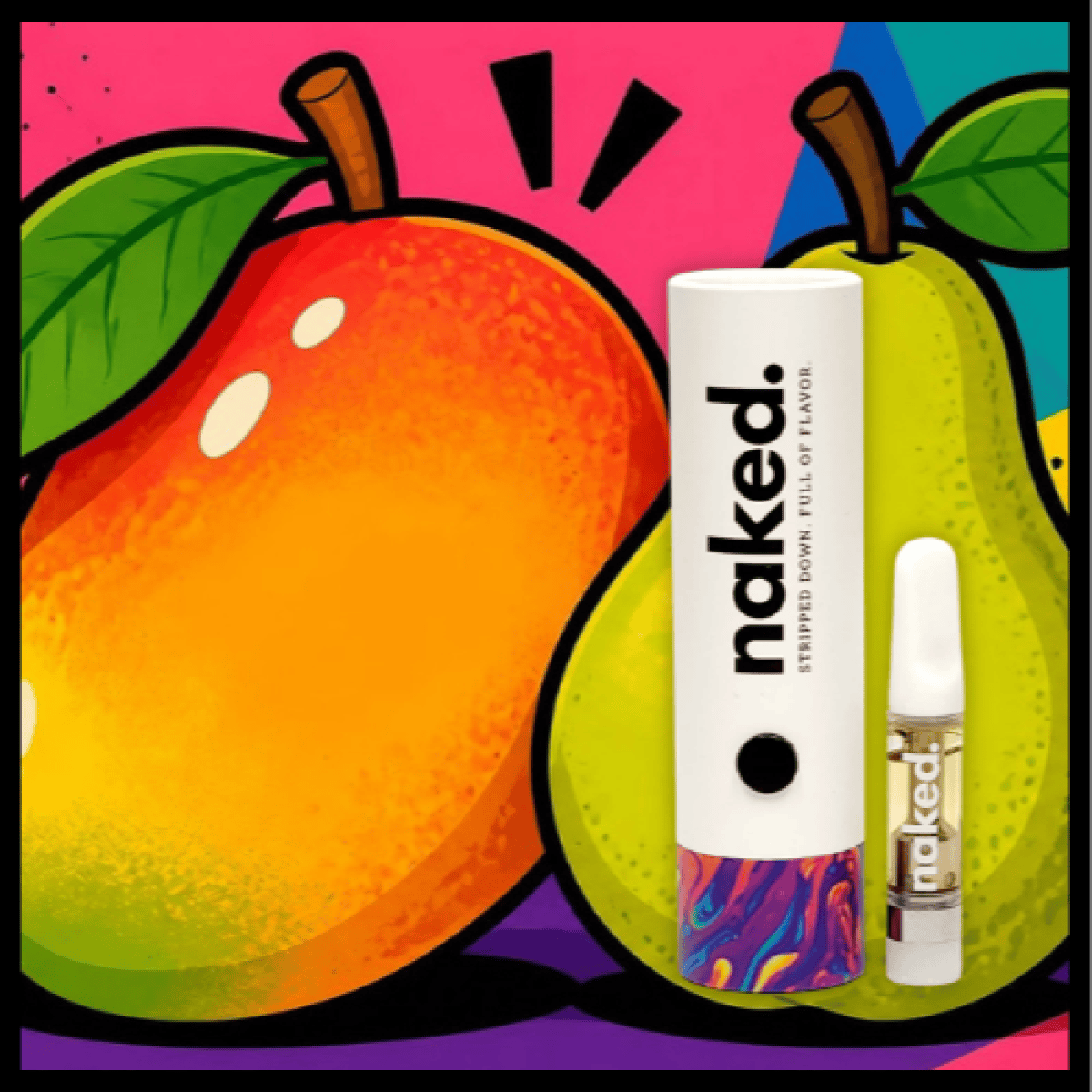 Cartridge - Pearing Mango 1g by Naked 82.41% - Terps 2.17% - Hybrid - 4658