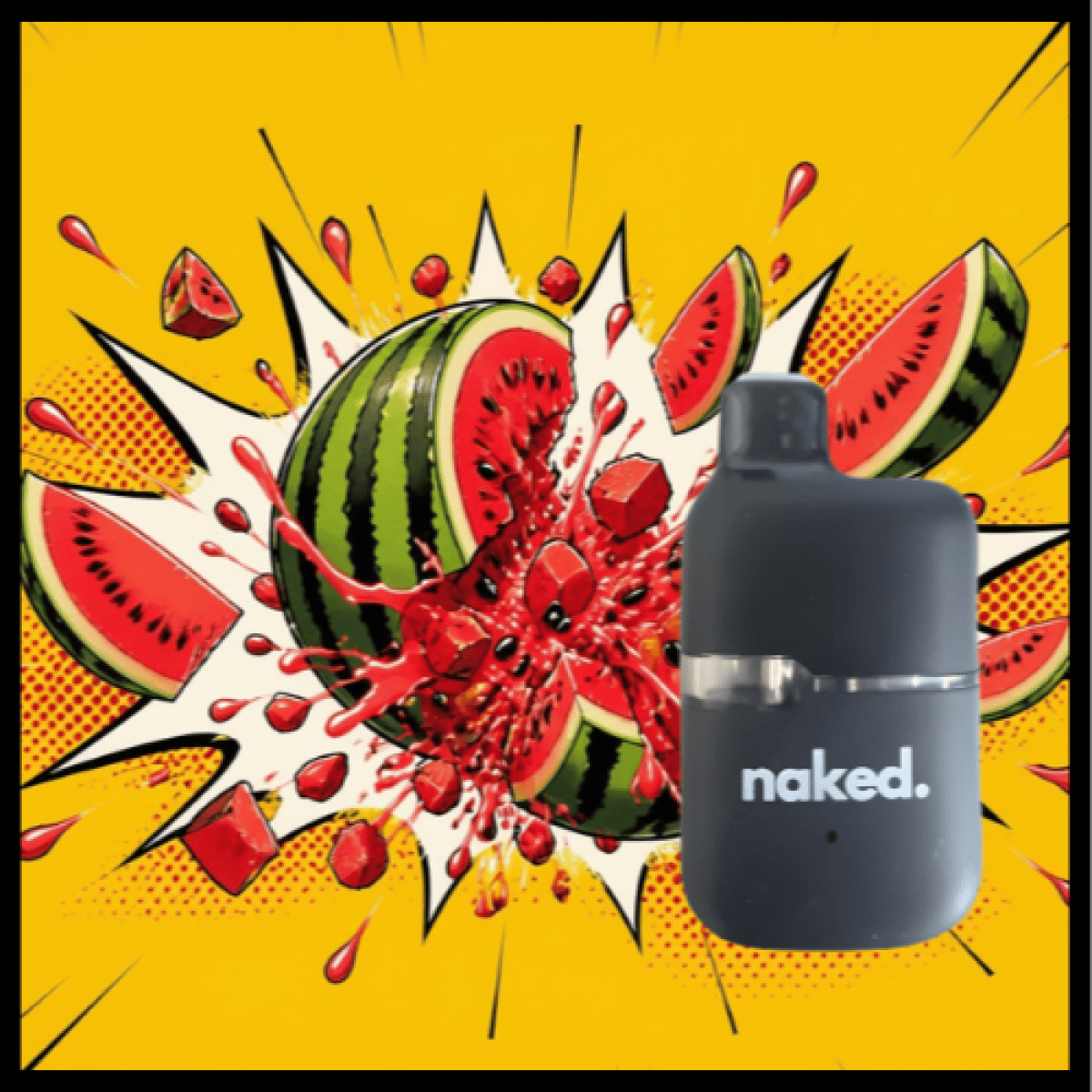 Disposable Cartridge - Watermelon Boom 1g by Naked 85.09% - Terps 3.18% - Indica - 4669