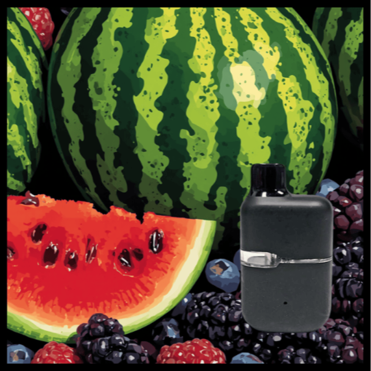 Disposable Cartridge - Berry Melons 1g by Naked 92.92% - Terps 2.72% - Indica - 4645