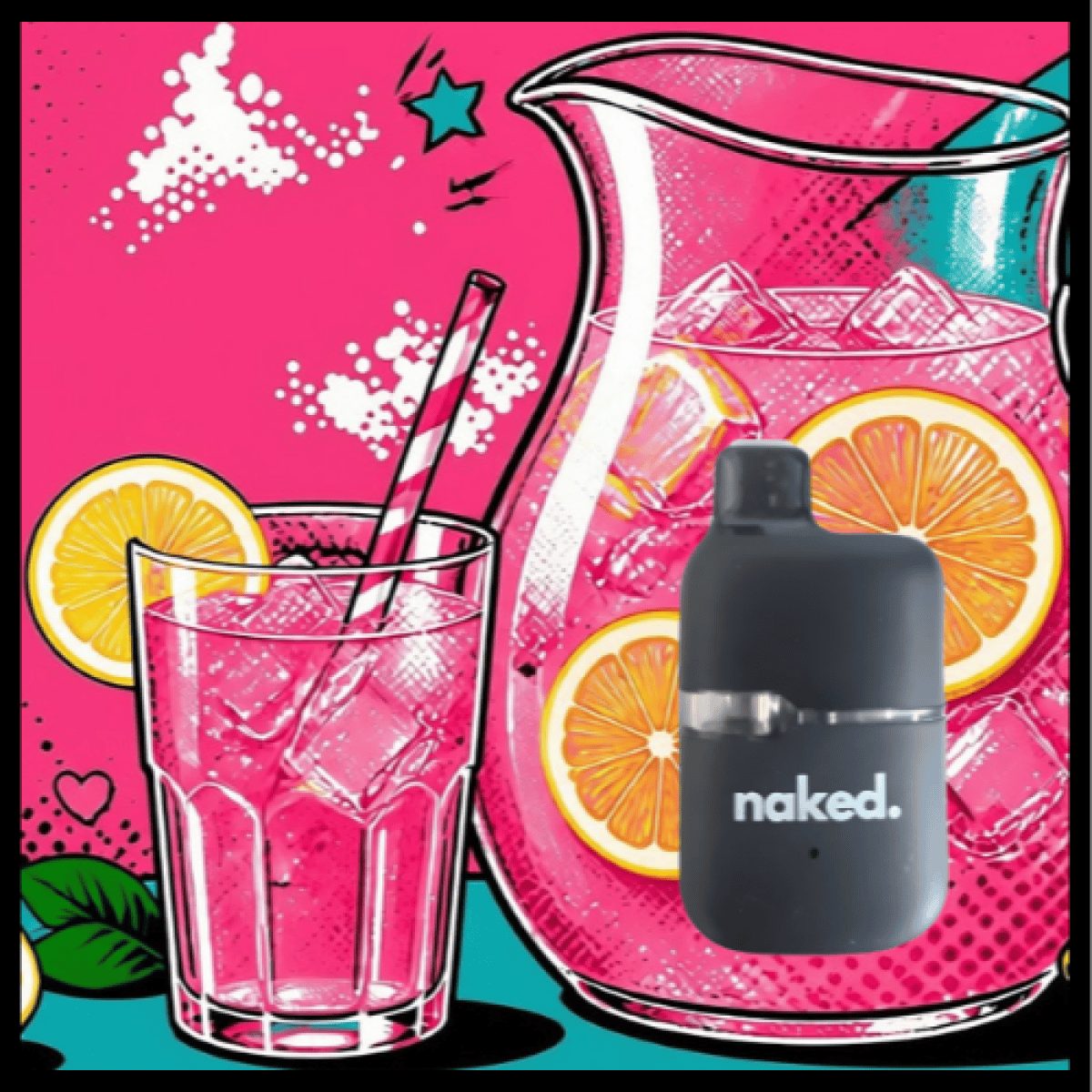 Disposable Cartridge - Pink Lemonade .5g by Naked 85.73% - Terps 1.42% - Hybrid - 4659