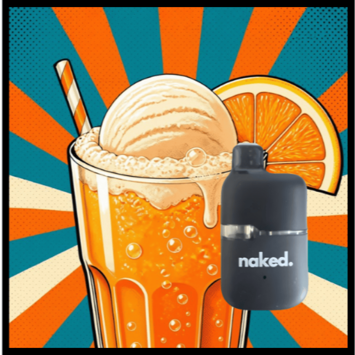 Disposable Cartridge - Orange Float .5g by Naked 85.80% - Terps 2.48% - Hybrid - 4661