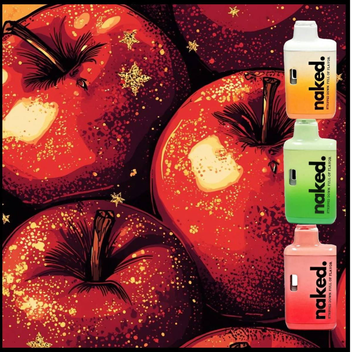 Disposable Cartridge - Sweet Spiced Apple 1g by Naked 83.93% - Terps 2.66% - Hybrid - 4636