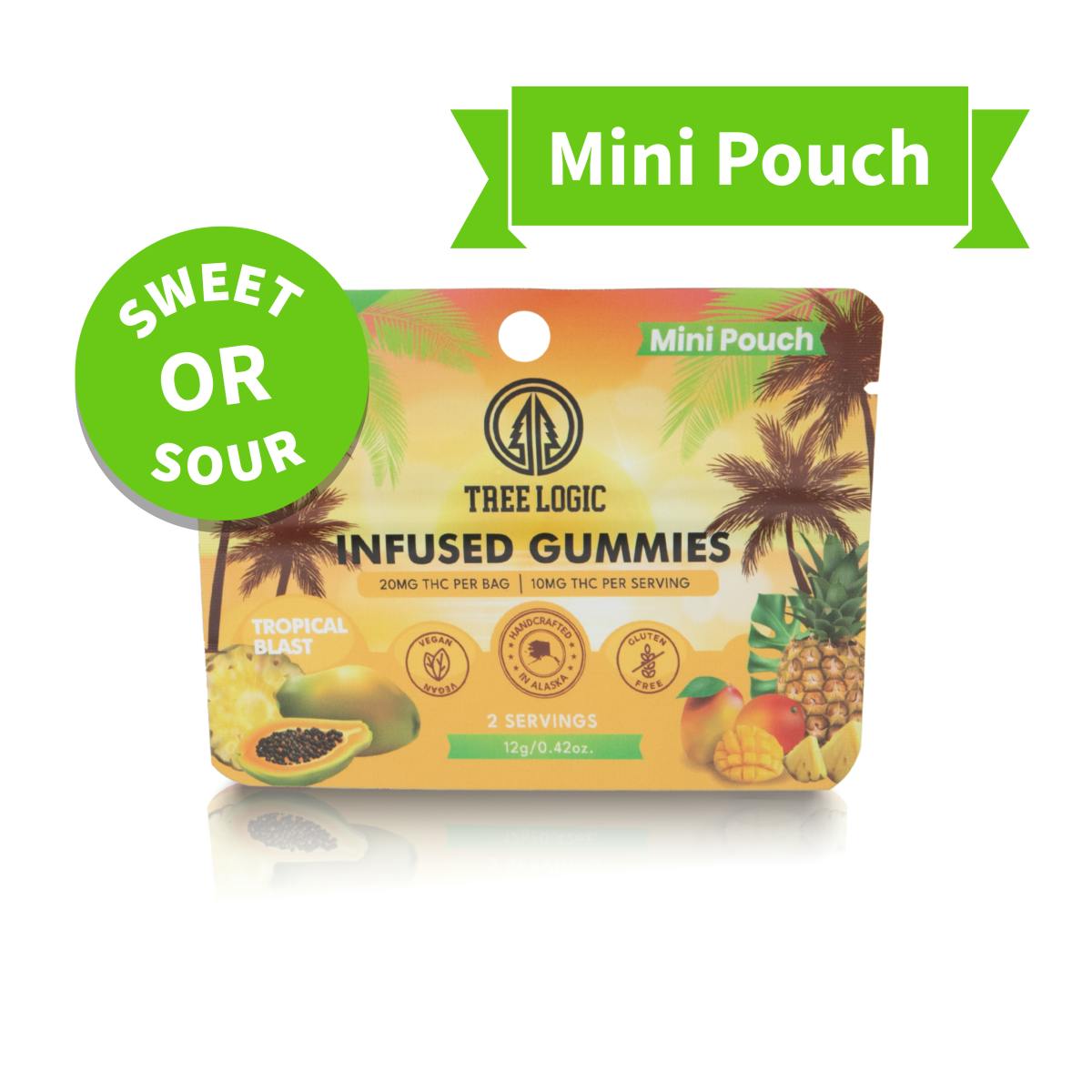 Edible - Gummies - Sour Tropical Blast 20mg by Tree Logic - Hybrid - 0987