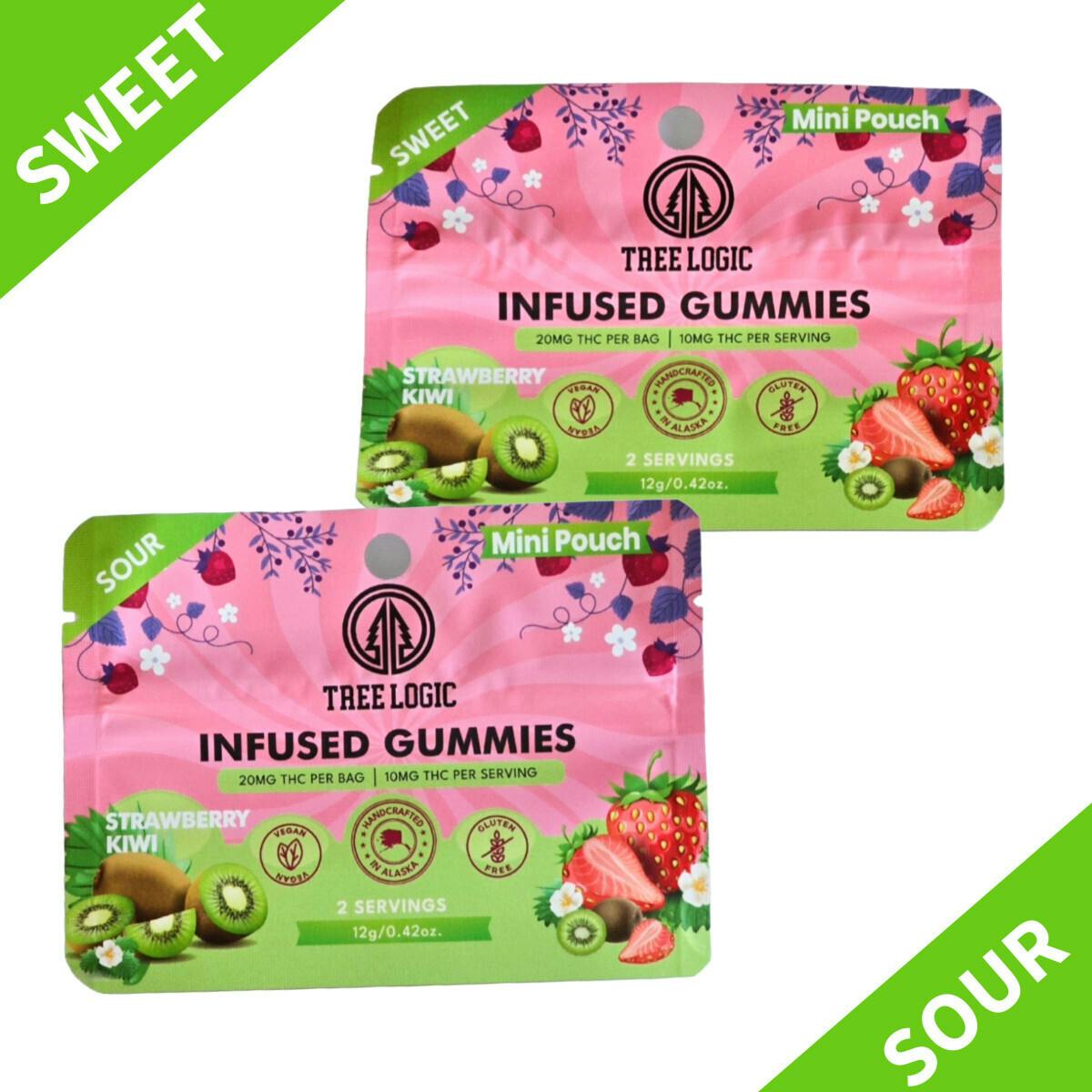 Edible - Gummies - Sweet Strawberry Kiwi 20mg by Tree Logic - Hybrid - 0986