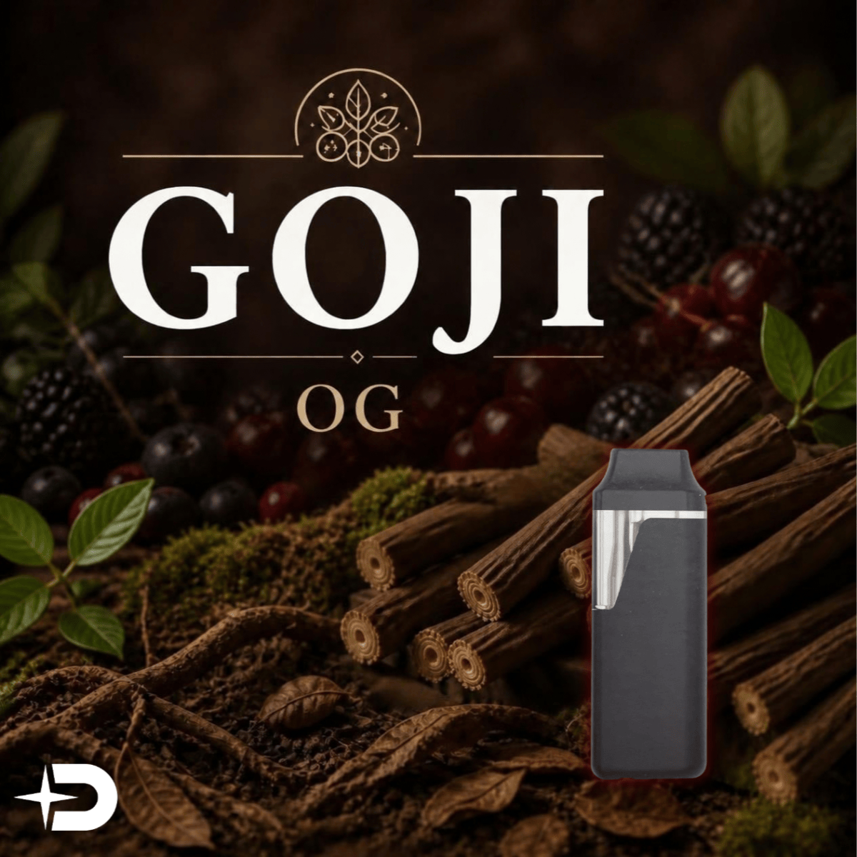 Disposable Cartridge - Goji OG 1g by Dank Star 82.92% - Terps 3.55% - Sativa - 5426