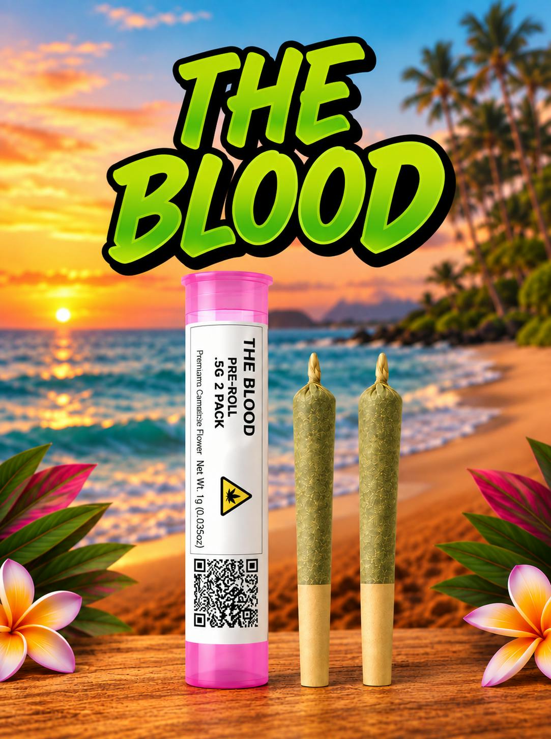 Joint - .5g-2pk Sativa - The Blood