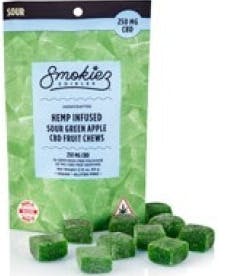 Smokiez CBD Gummie Green Apple 25mg/15pk