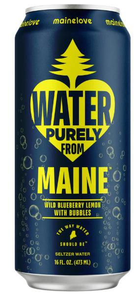 MaineLove Blueberry Lemon Seltzer 16oz. at Brothers Cannabis - Bath