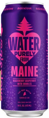 MaineLove Blackberry Grapefruit Seltzer 16oz. at Brothers Cannabis - Bath