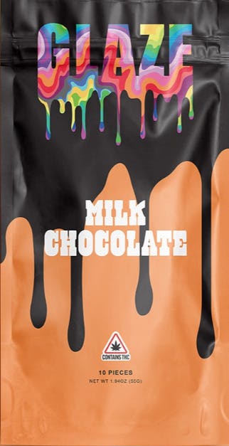 Glaze | King Size Milk Chocolate Bar | 200mg by Glaze