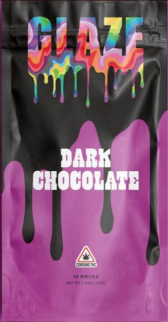 Glaze | King Size Dark Chocolate Bar | 200mg by Glaze