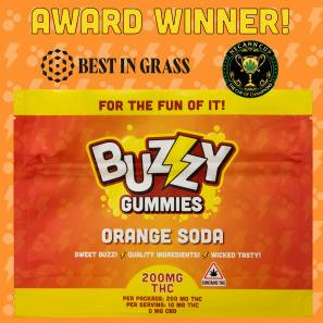 Buzzy Orange Soda Gummies
