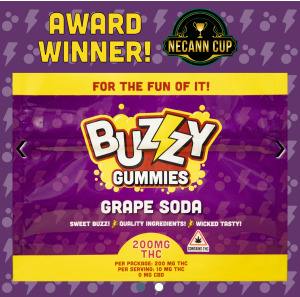 Buzzy Grape Soda Gummies