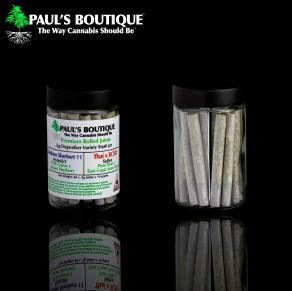 Paul's 50/50 1g/14pk Preroll Jar Major League Chew/Kandy Rain