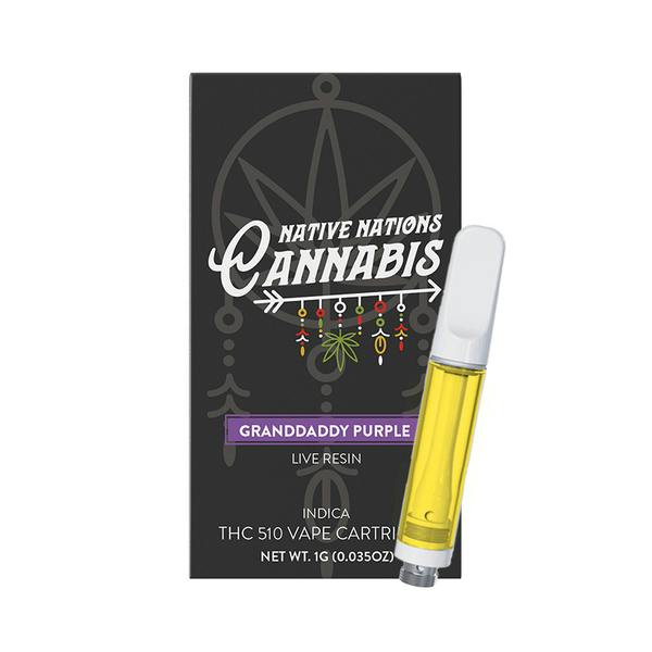 Native Nations | Granddaddy Purple | Vape Cartridge | 1g