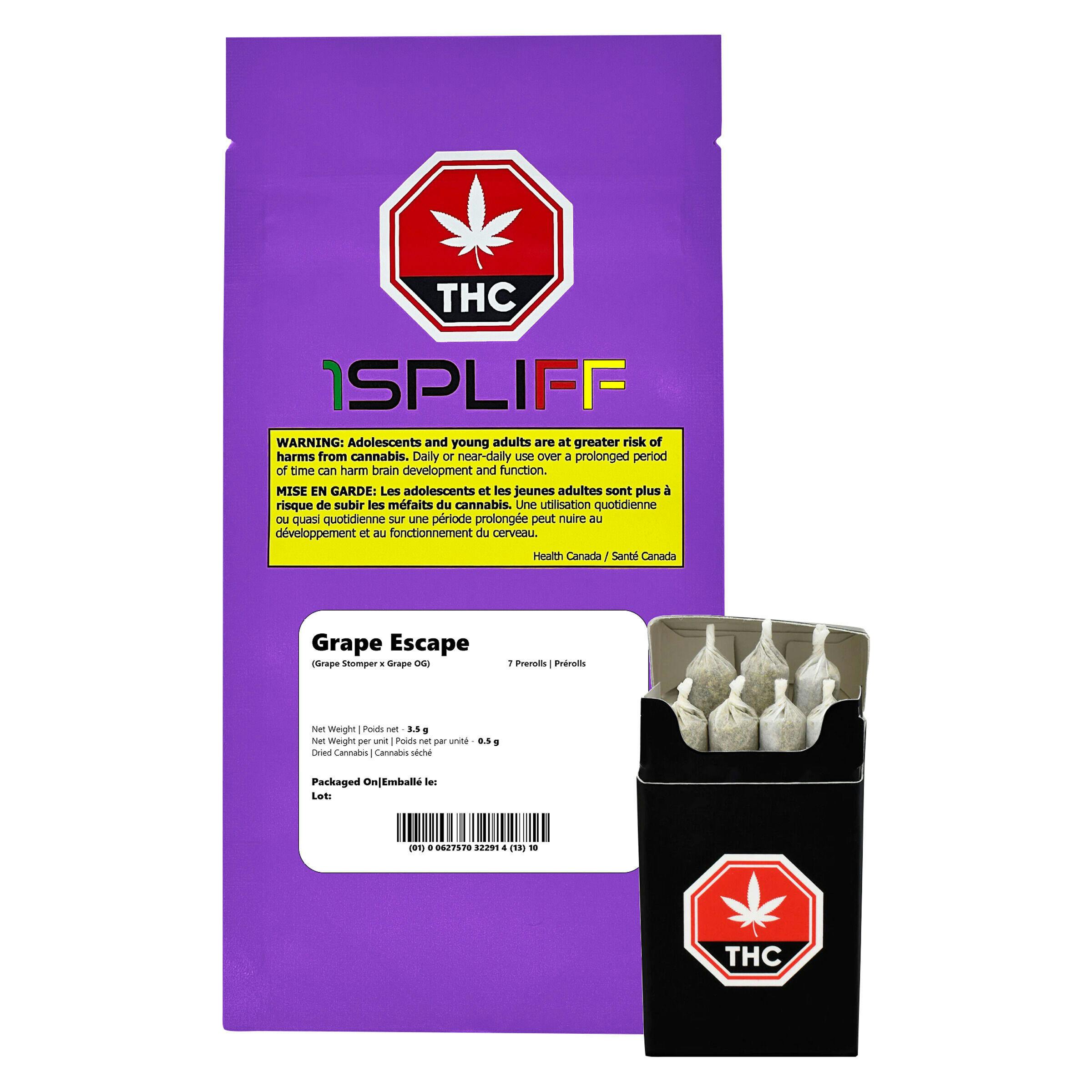 Grape Escape Pre-Roll - 7x0.5g