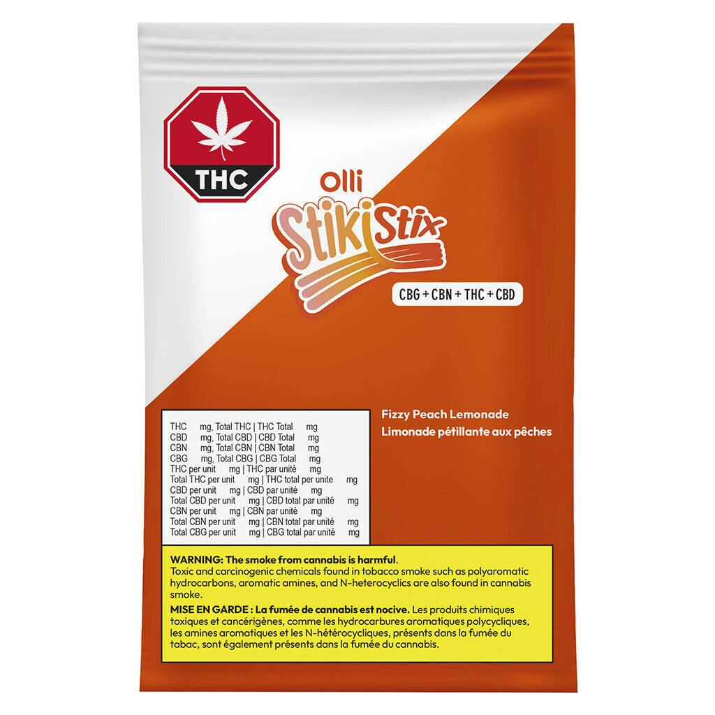 1:1:1:1 Fizzy Peach Lemonade CBG/CBN/THC/CBD - 1 Pack