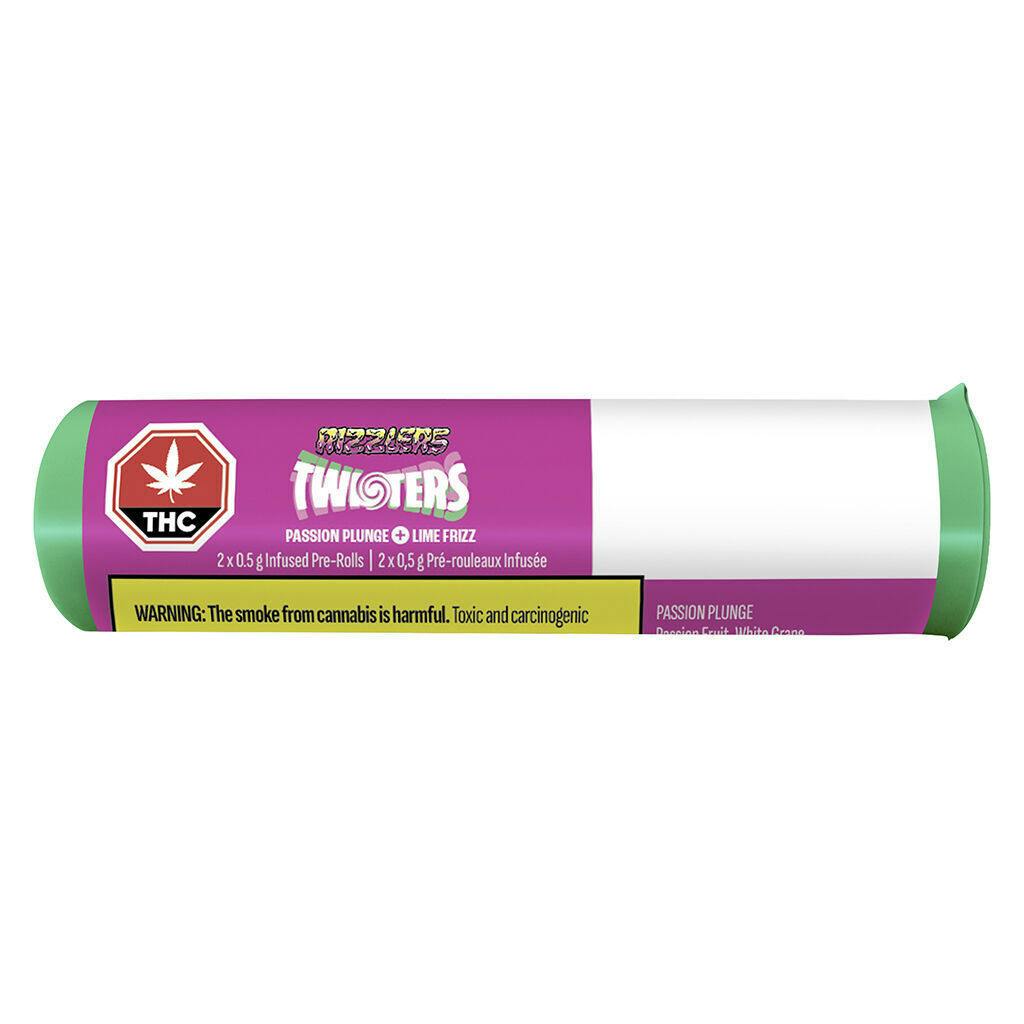 Twisters - Passion Plunge & Lime Frizz Infused Pre-Roll - 2x0.5g